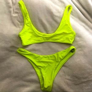Bright Green Bikini